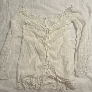 White off the shoulder dress